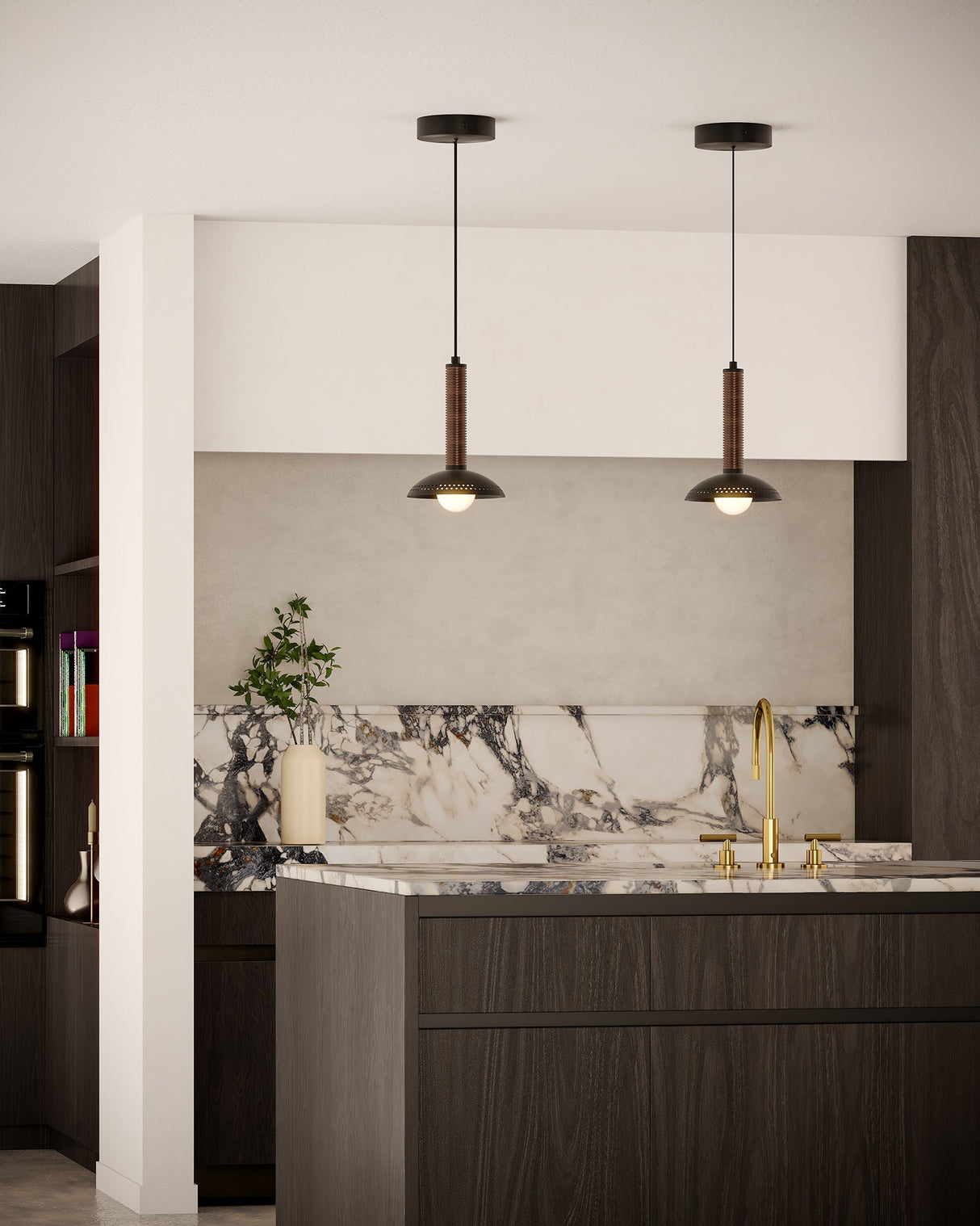 Alora Mood Arden 9-in (With Shade) Pendant