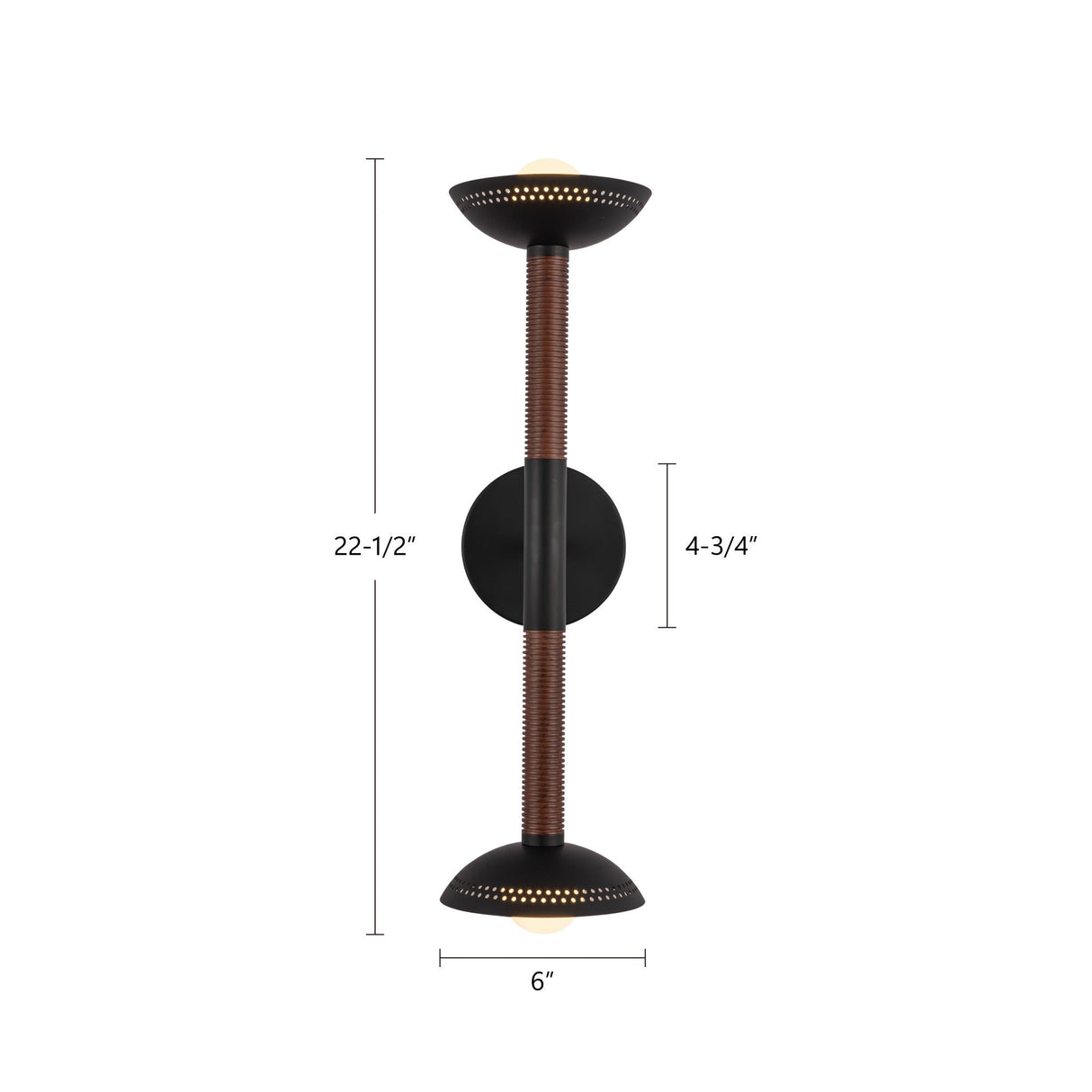 Alora Mood Arden 23-in (With Shade) Wall/Vanity Light