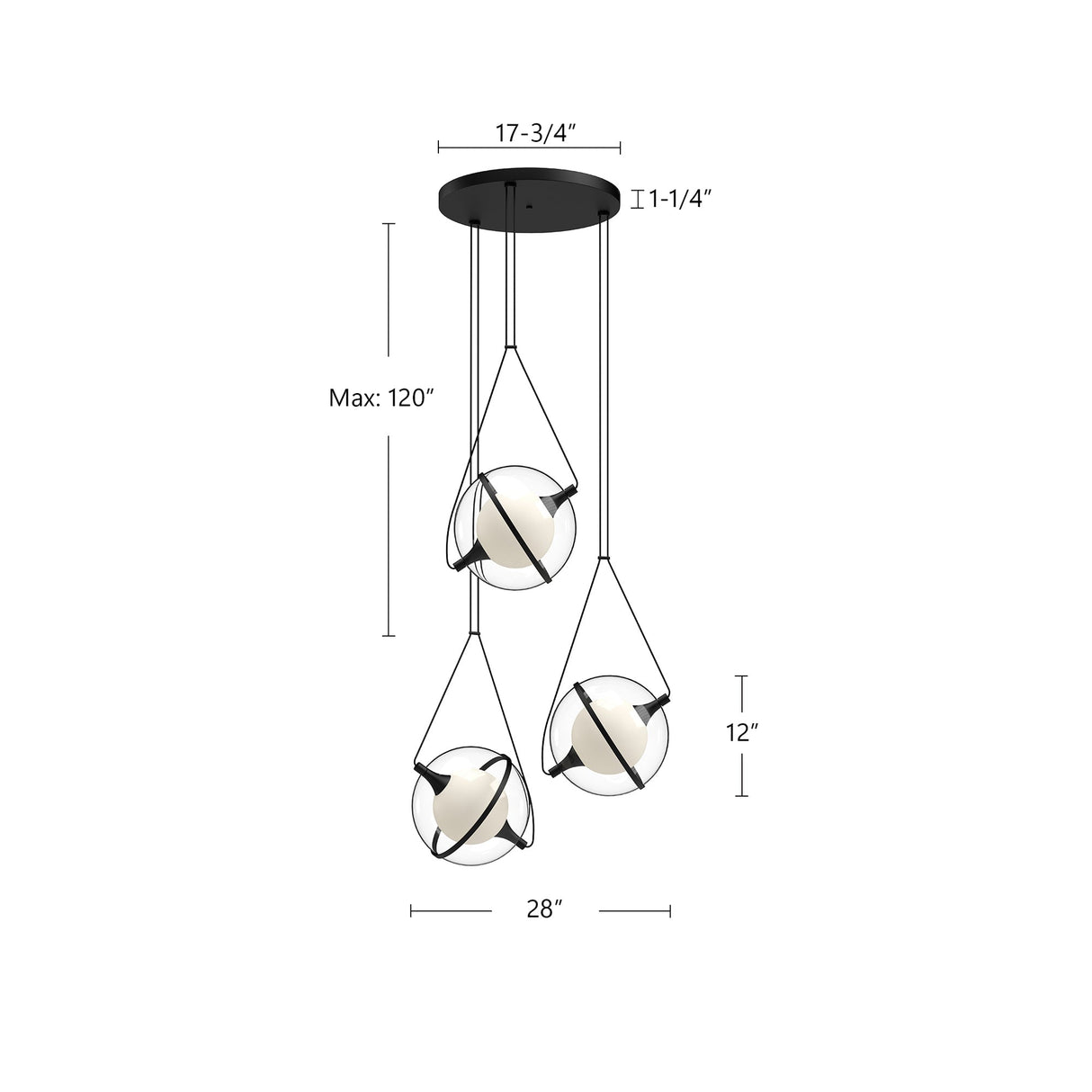 Kuzco Aries 28-in Chandelier