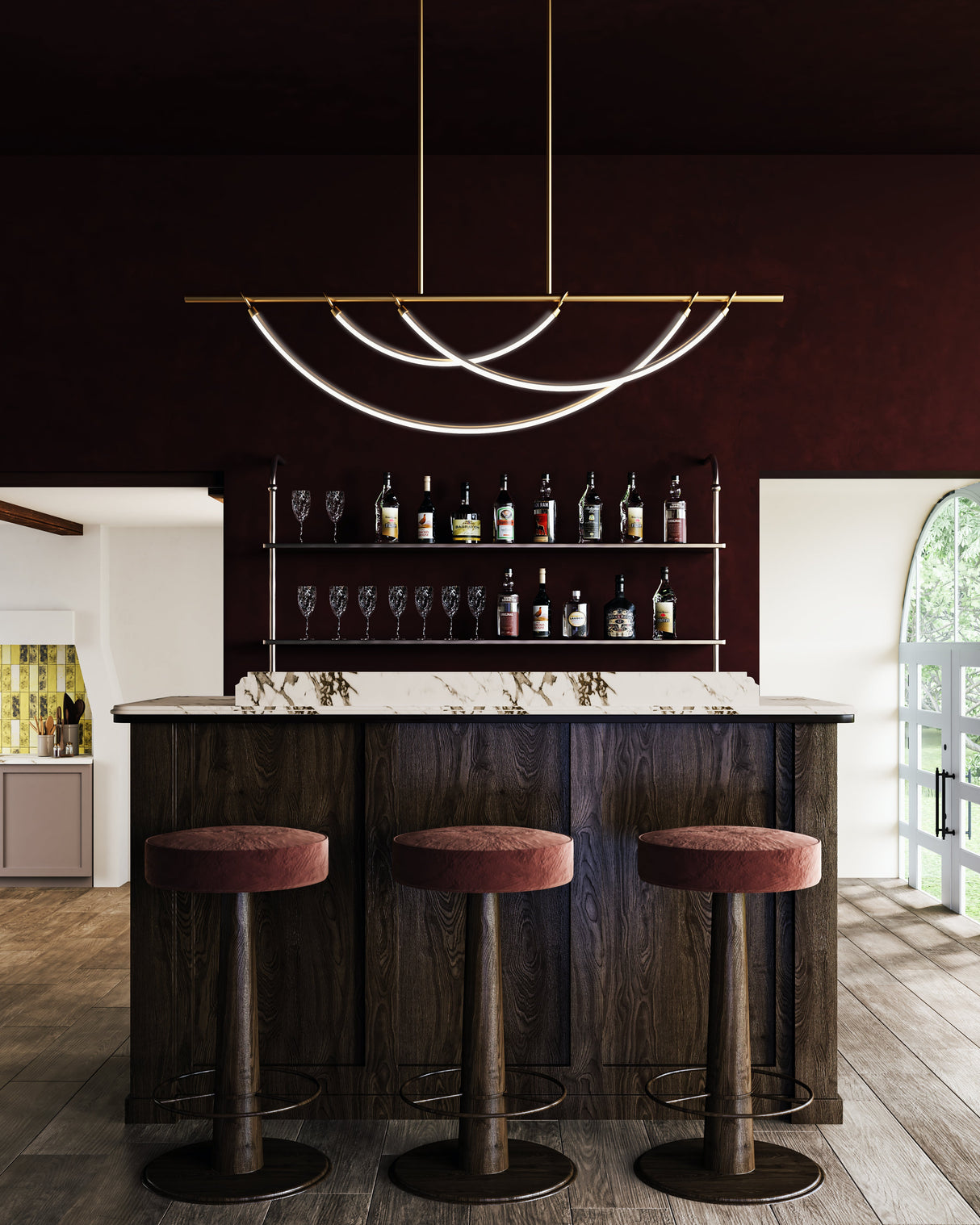 Alora Aryas 48-in Linear Pendant