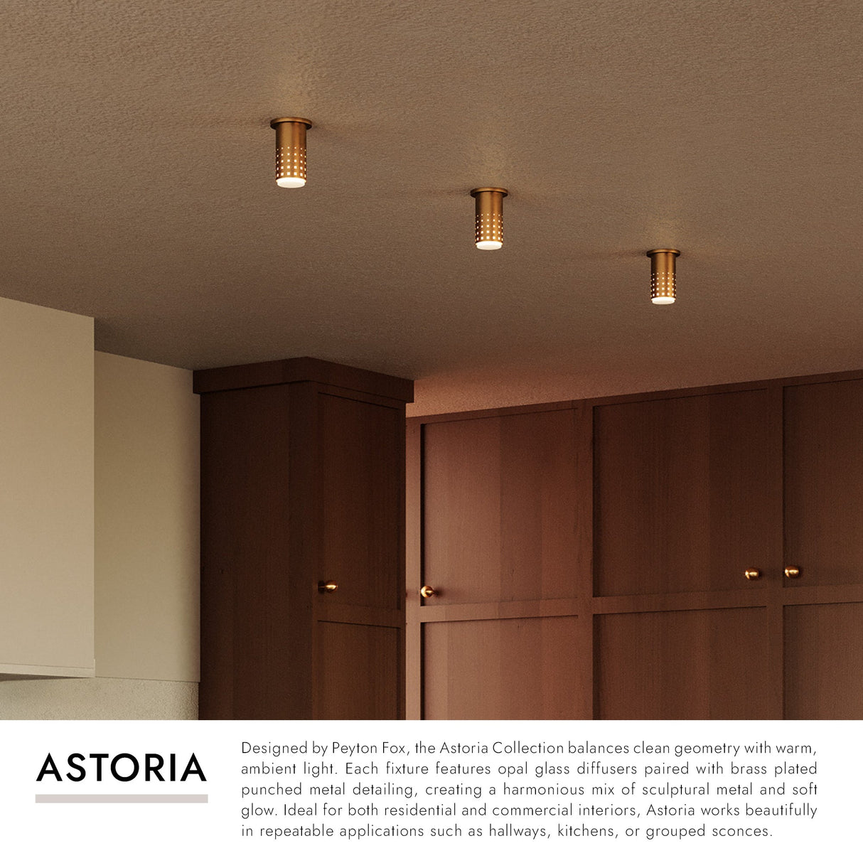 Kuzco Astoria 7-in Semi-Flush Mount