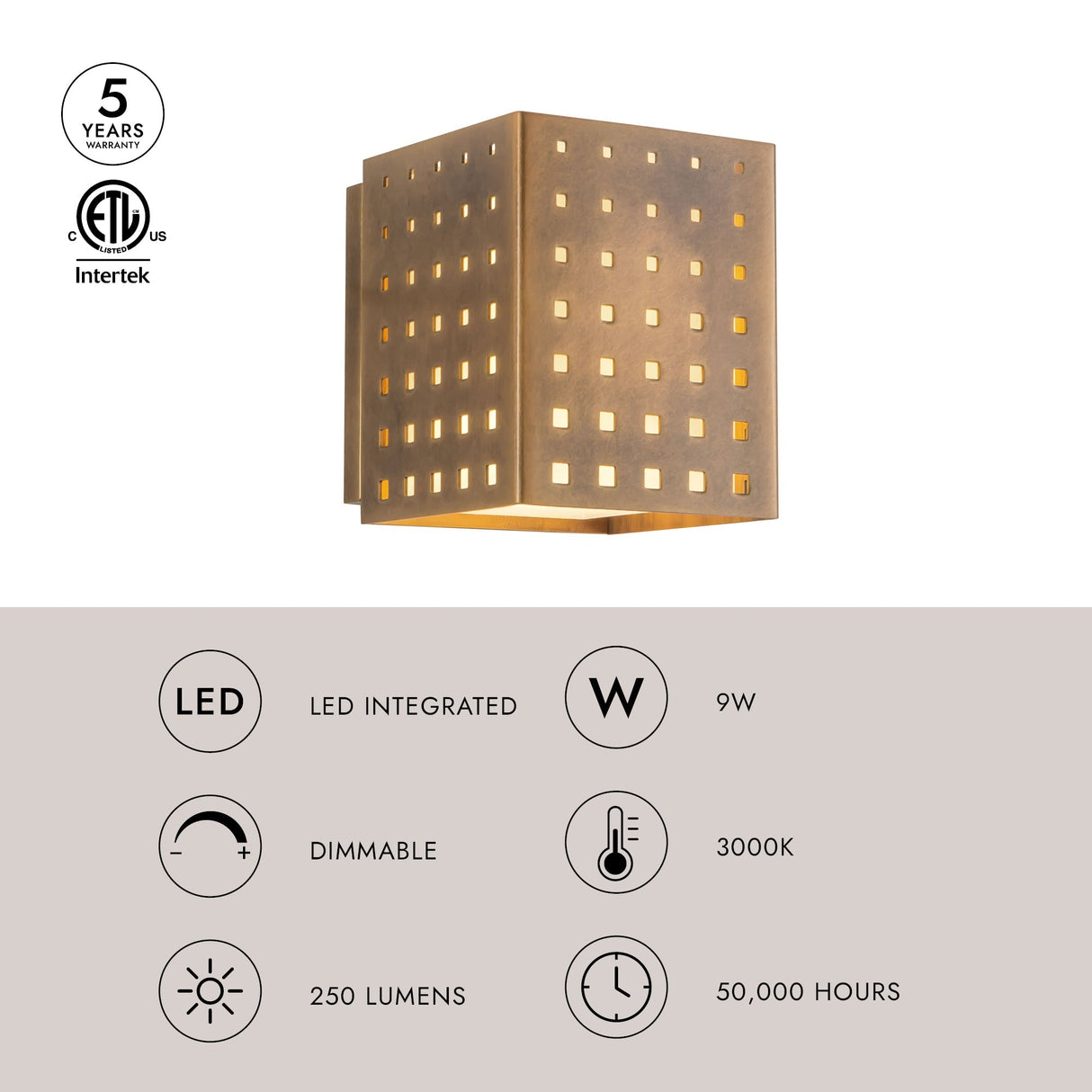 Kuzco Astoria 5-in Wall Sconce