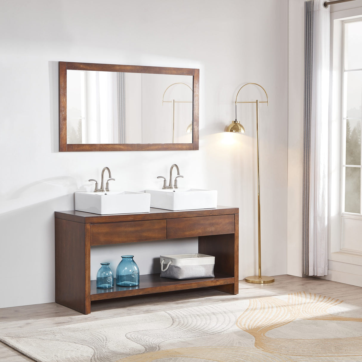 August I Brown Vanity 60"