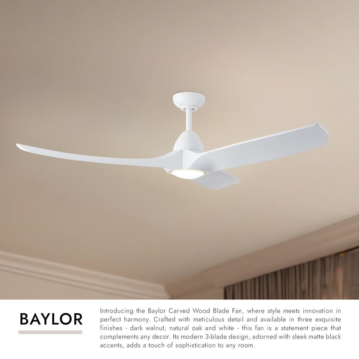 Kuzco Baylor 60-in Ceiling LED Fan