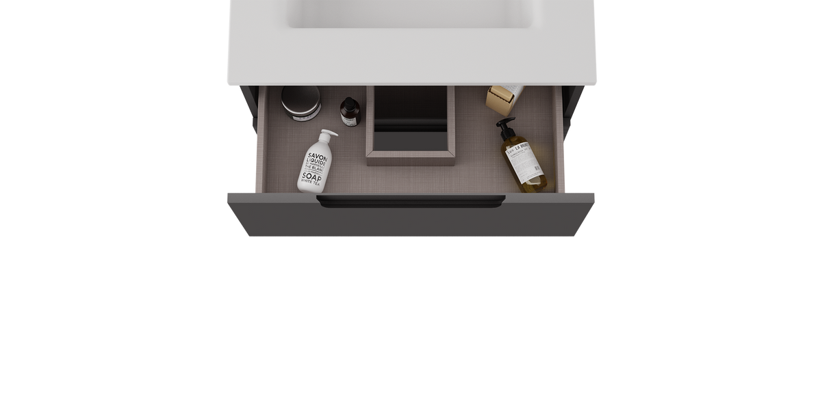Coda 24″ Two Drawer Wall-Mounted Vanity