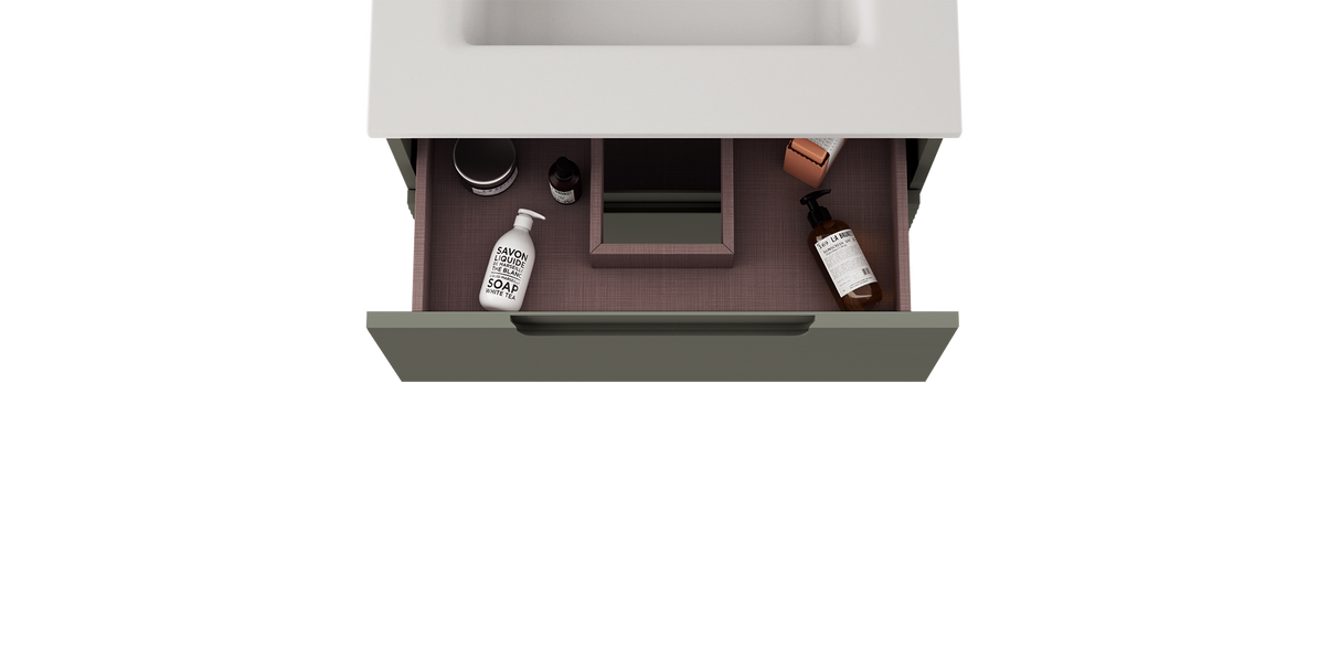 Coda 24″ Two Drawer Wall-Mounted Vanity