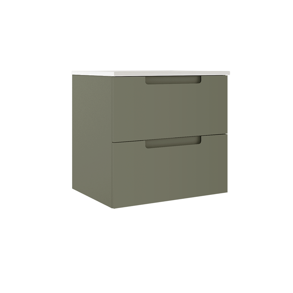 Coda 24″ Two Drawer Wall-Mounted Vanity