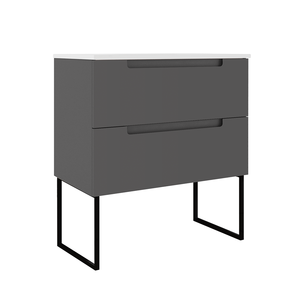 Coda 31″ Two Drawer Wall-Mounted Vanity