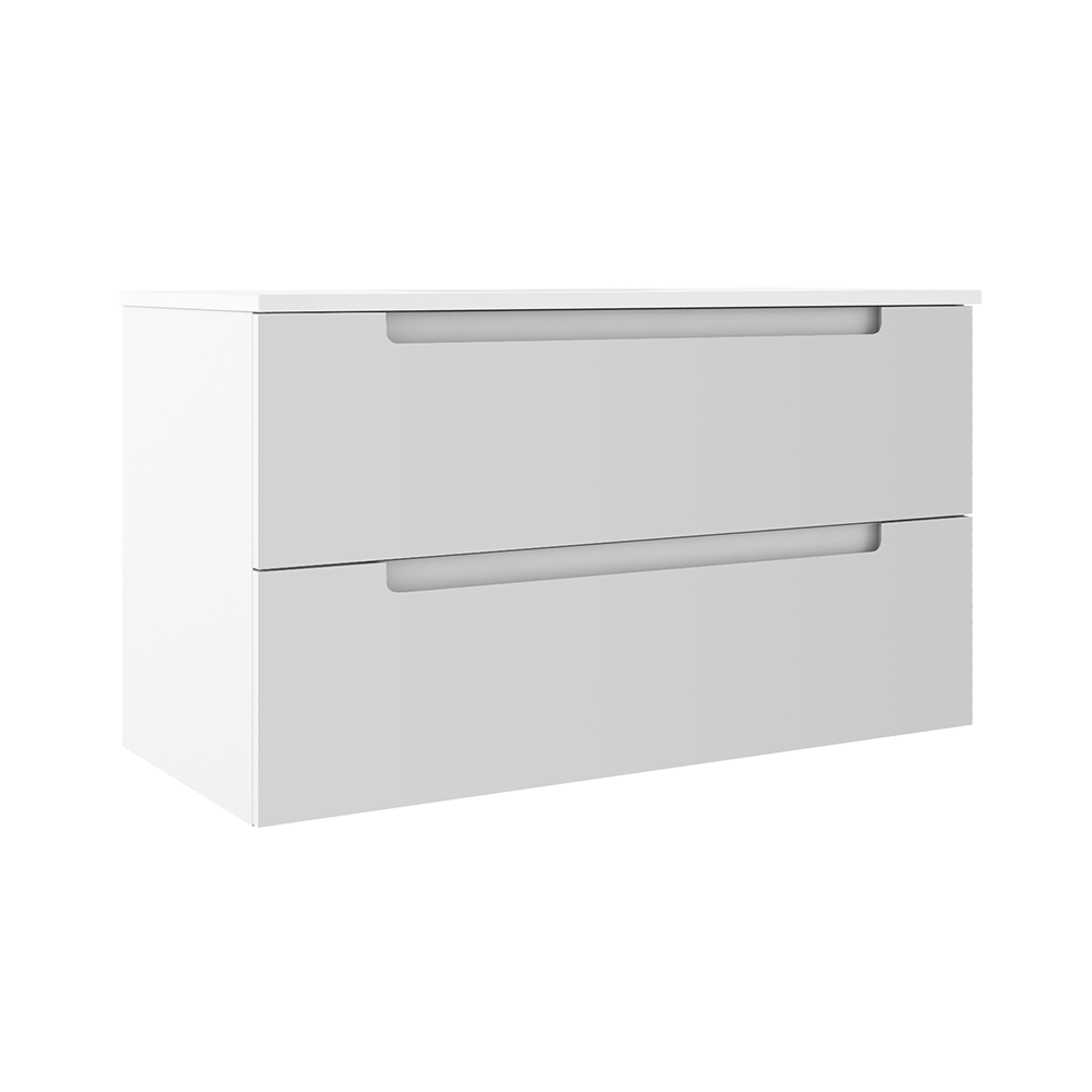 Coda 36″ Two Drawer Wall-Mounted Vanity