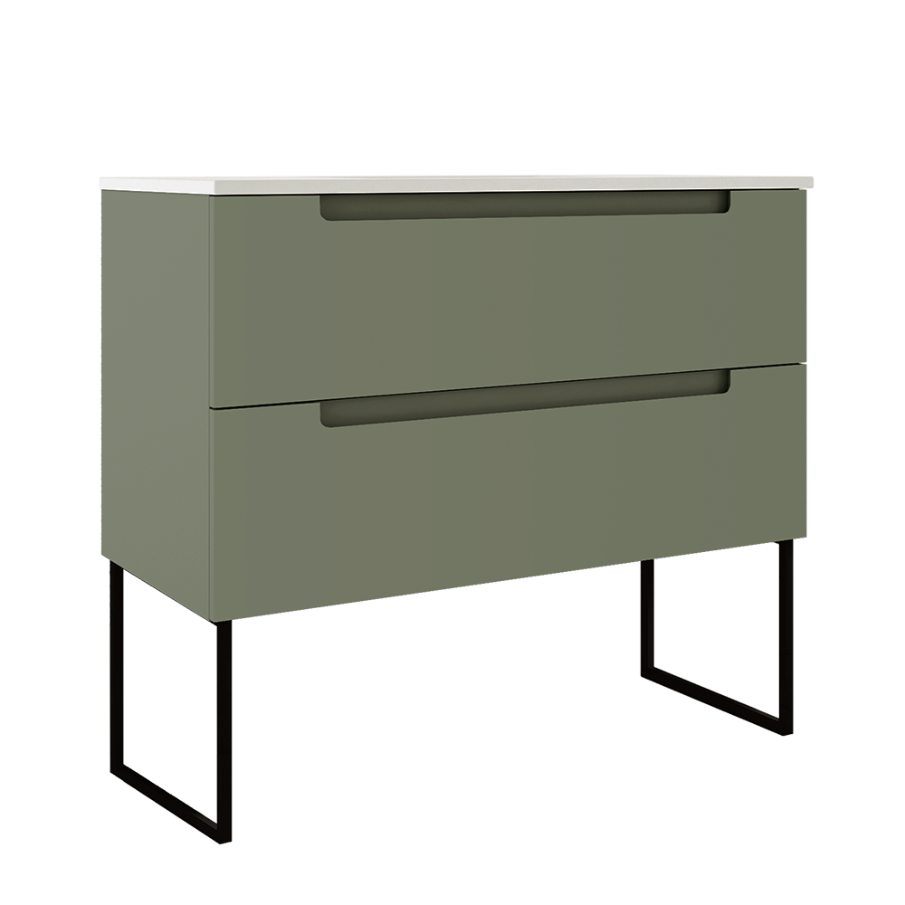 Coda 36″ Two Drawer Wall-Mounted Vanity