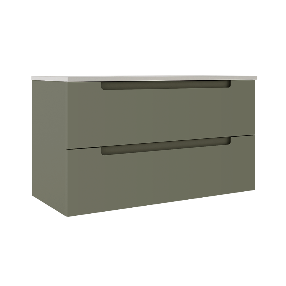 Coda 36″ Two Drawer Wall-Mounted Vanity