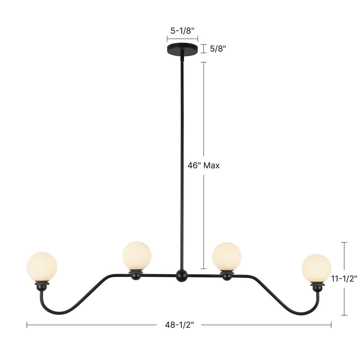 Alora Mood Beckett 48-in Linear Pendant