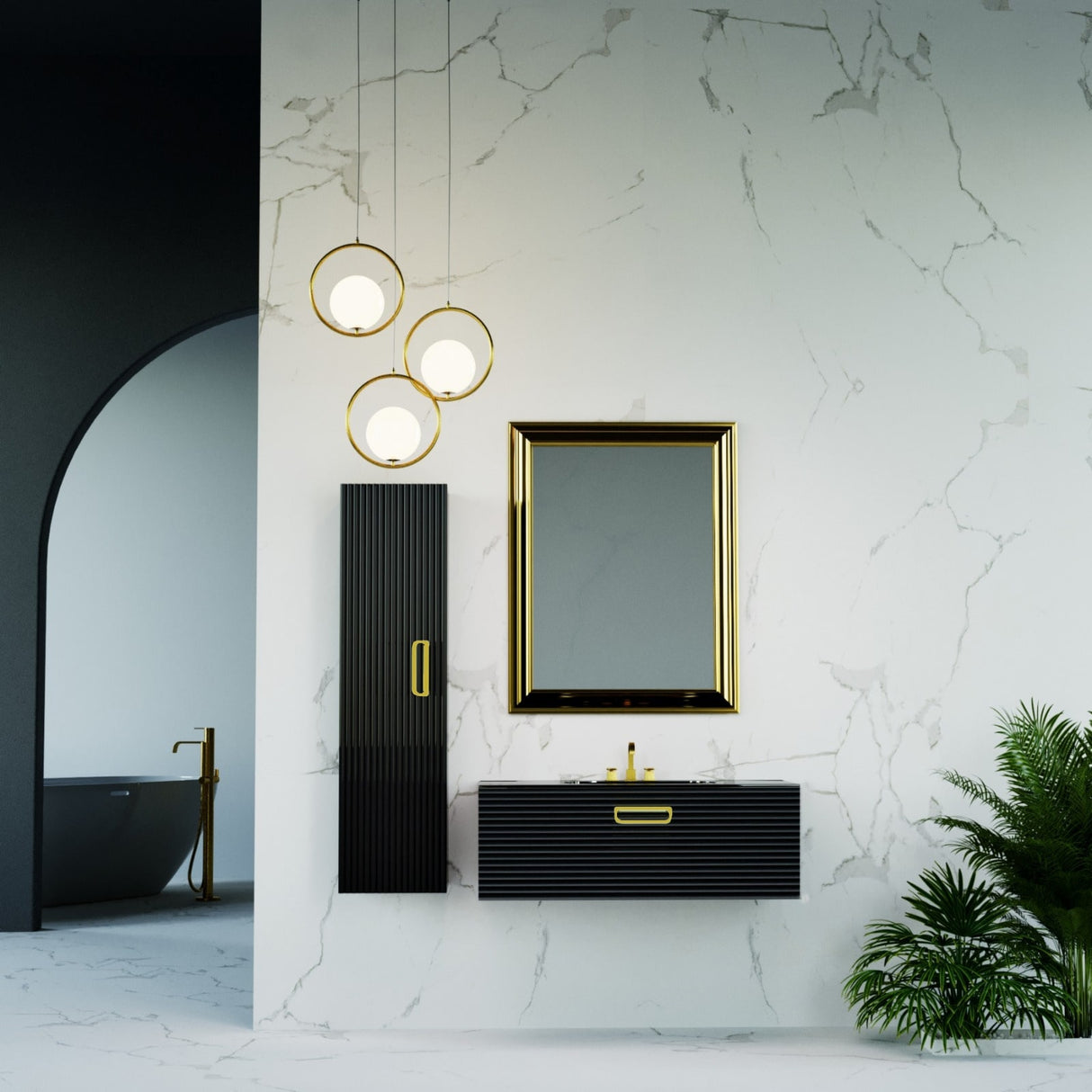 Linea 32 Gold Vanity
