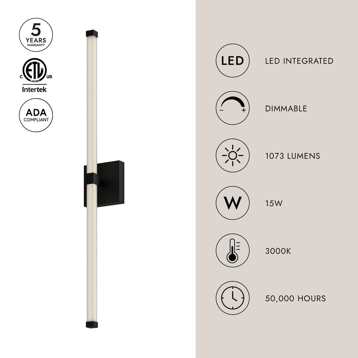 Kuzco Blade 32-in Vanity Light