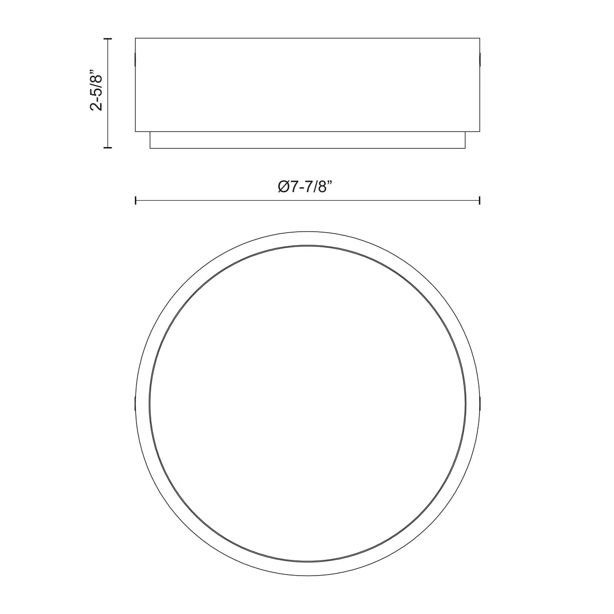 Alora Blanco 8-in Flush Mount