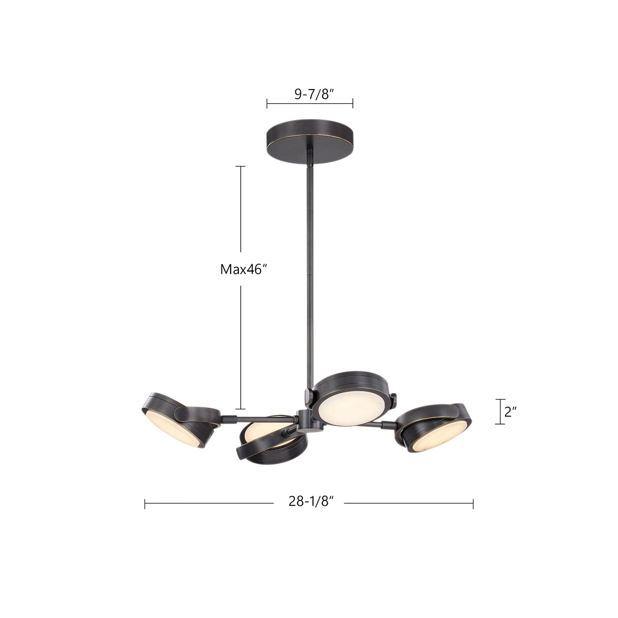 Alora Blanco 28-in Pendant
