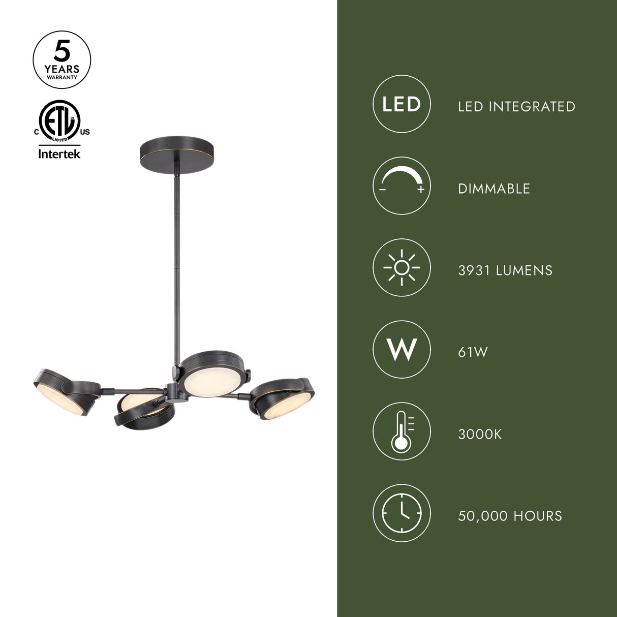 Alora Blanco 28-in Pendant