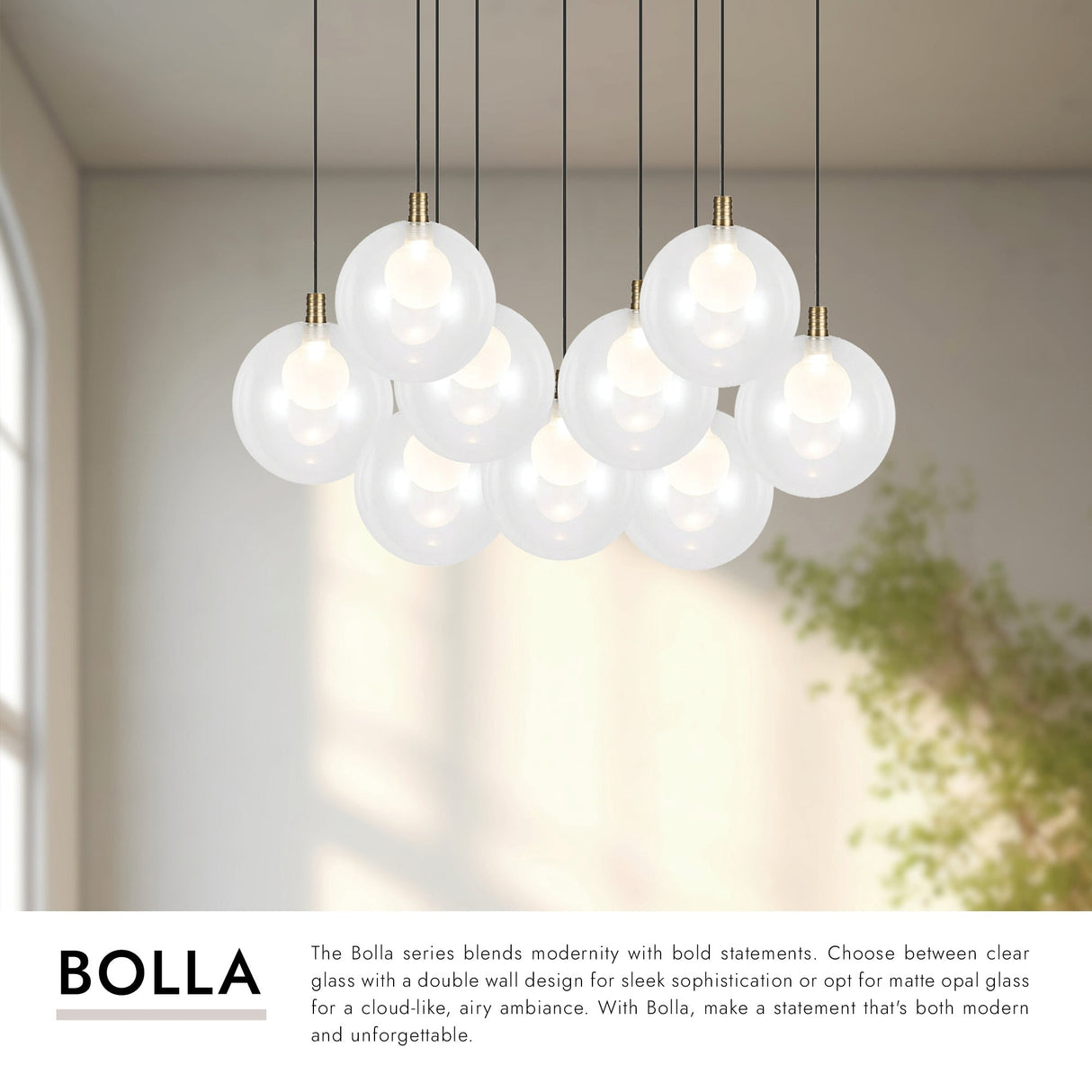 Kuzco Bolla 6-in 9 Head Multi Pendant