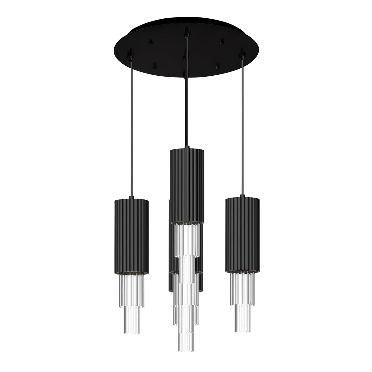 Alora Mood Bordeaux 4-in 5 Head Multi Pendant