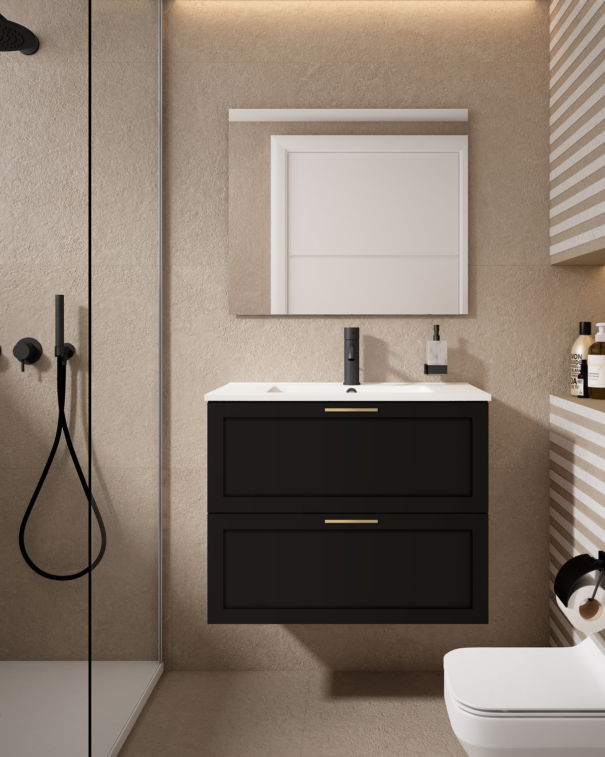 Rhythm 31″ Two Drawer Wall-Mounted Vanity