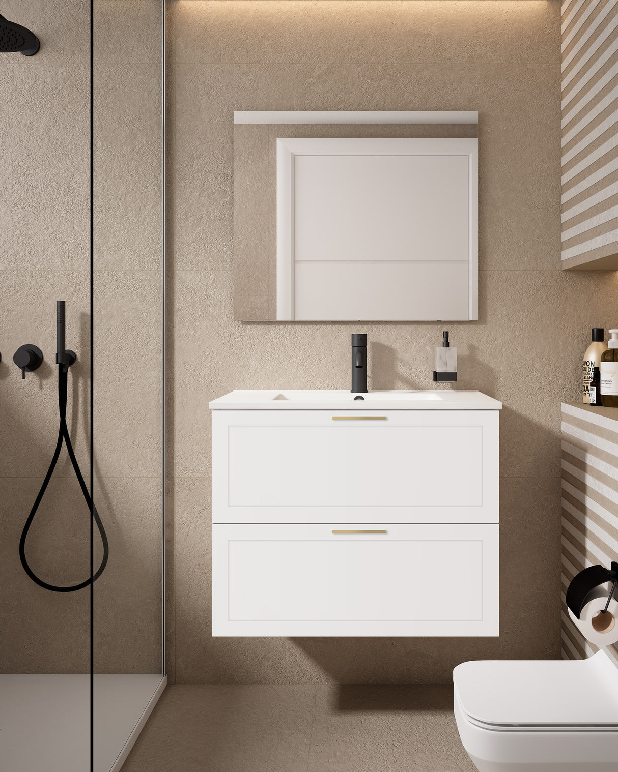 Rhythm 31″ Two Drawer Wall-Mounted Vanity