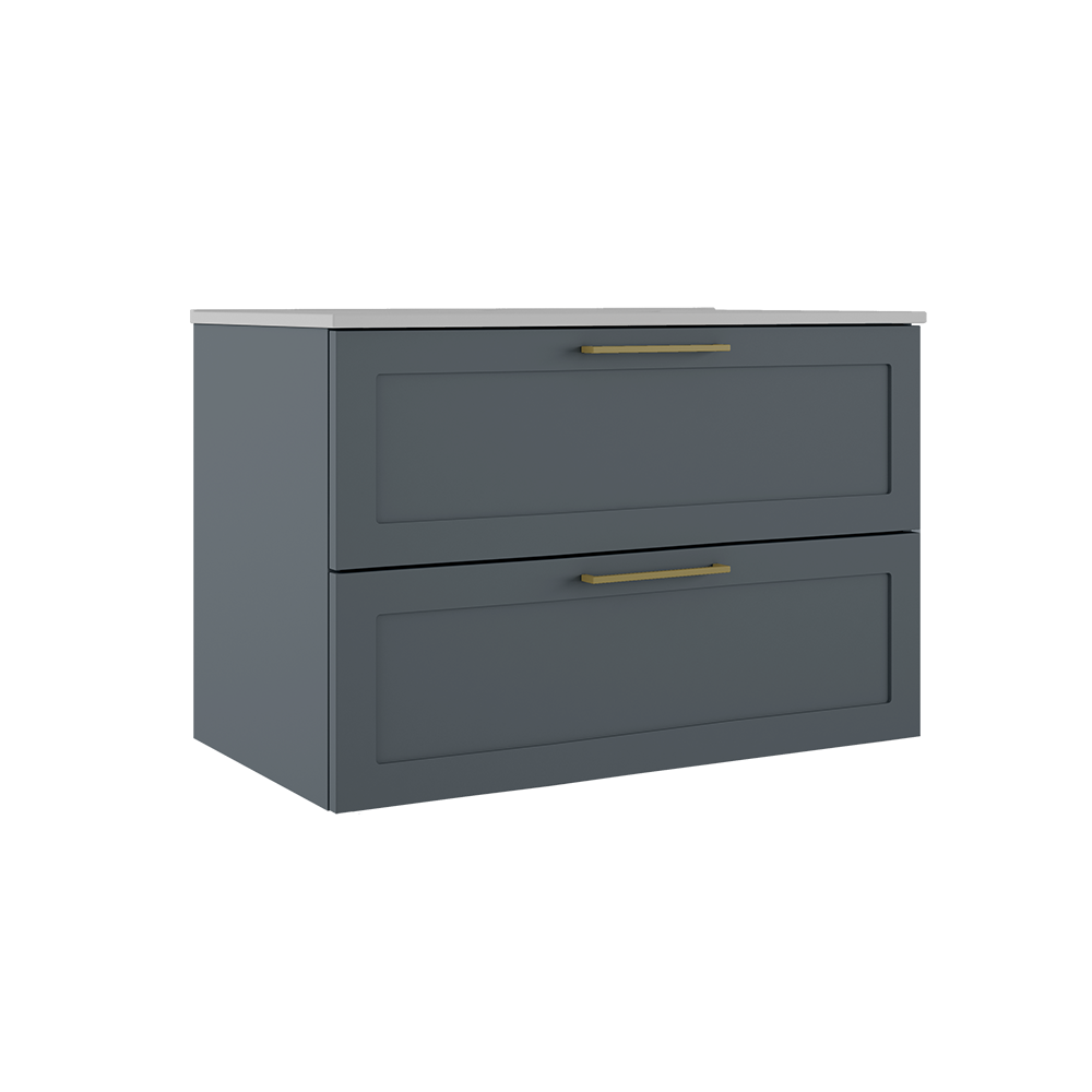 Rhythm 36″ Two Drawer Wall-Mounted Vanity
