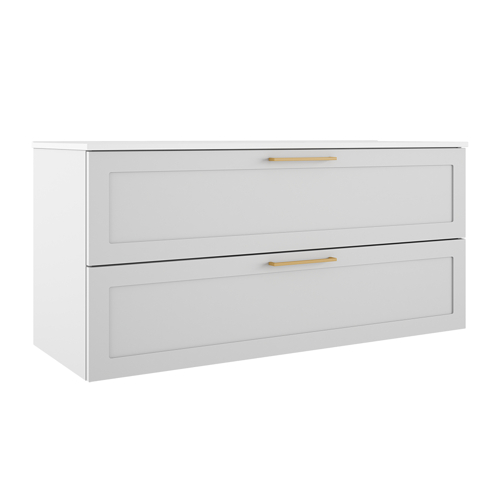 Rhythm 48″ Two Drawer Wall-Mounted Vanity