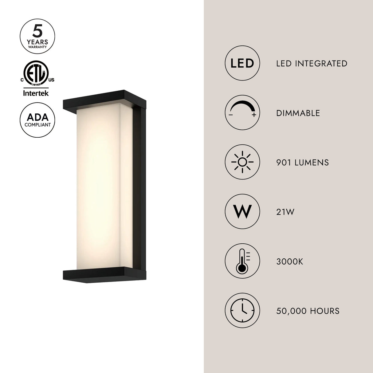 Kuzco Bravo 14-in Exterior Wall Sconce
