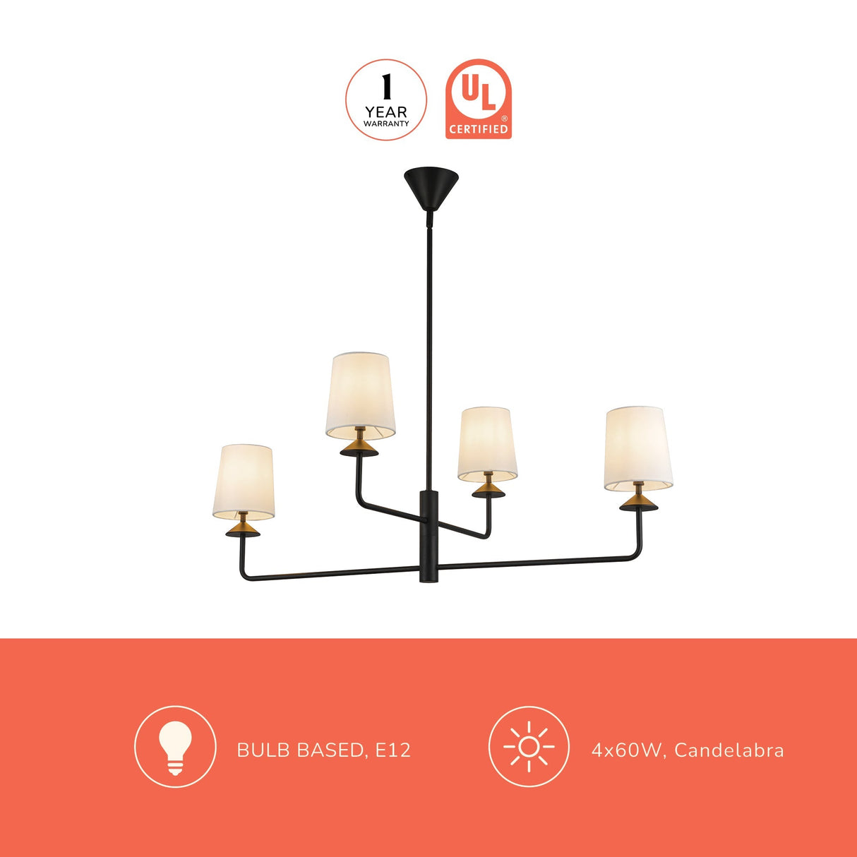 Alora Mood Bridgette 45-in Chandelier