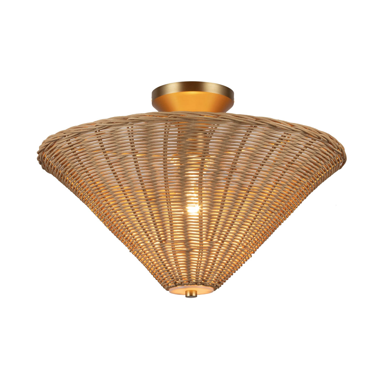 Alora Mood Bridgette 16-in Semi-Flush Mount