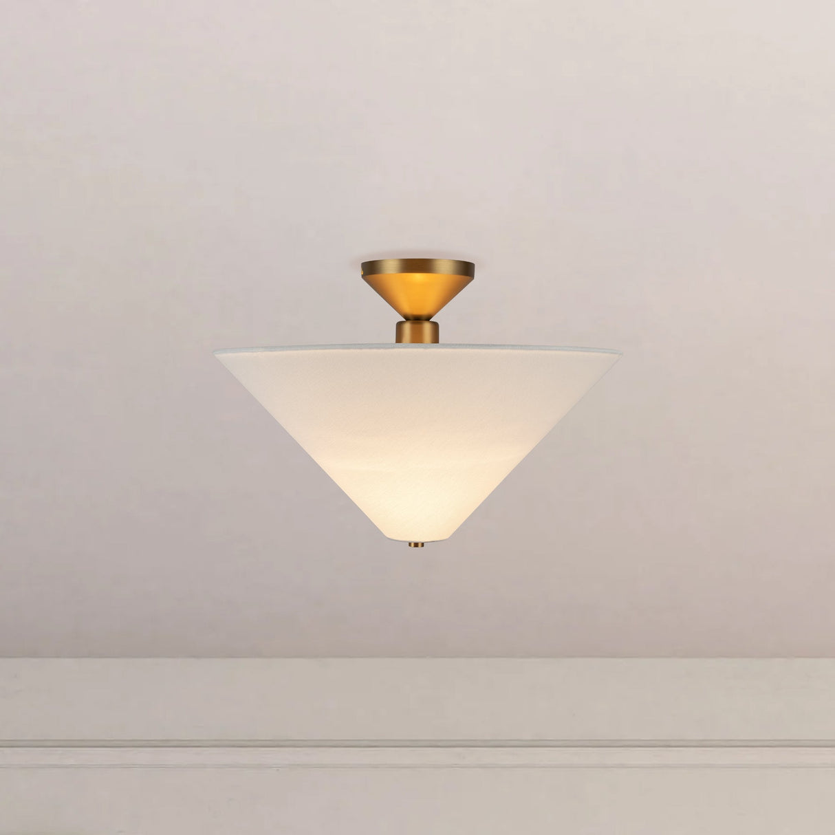Alora Mood Bridgette 16-in Semi-Flush Mount