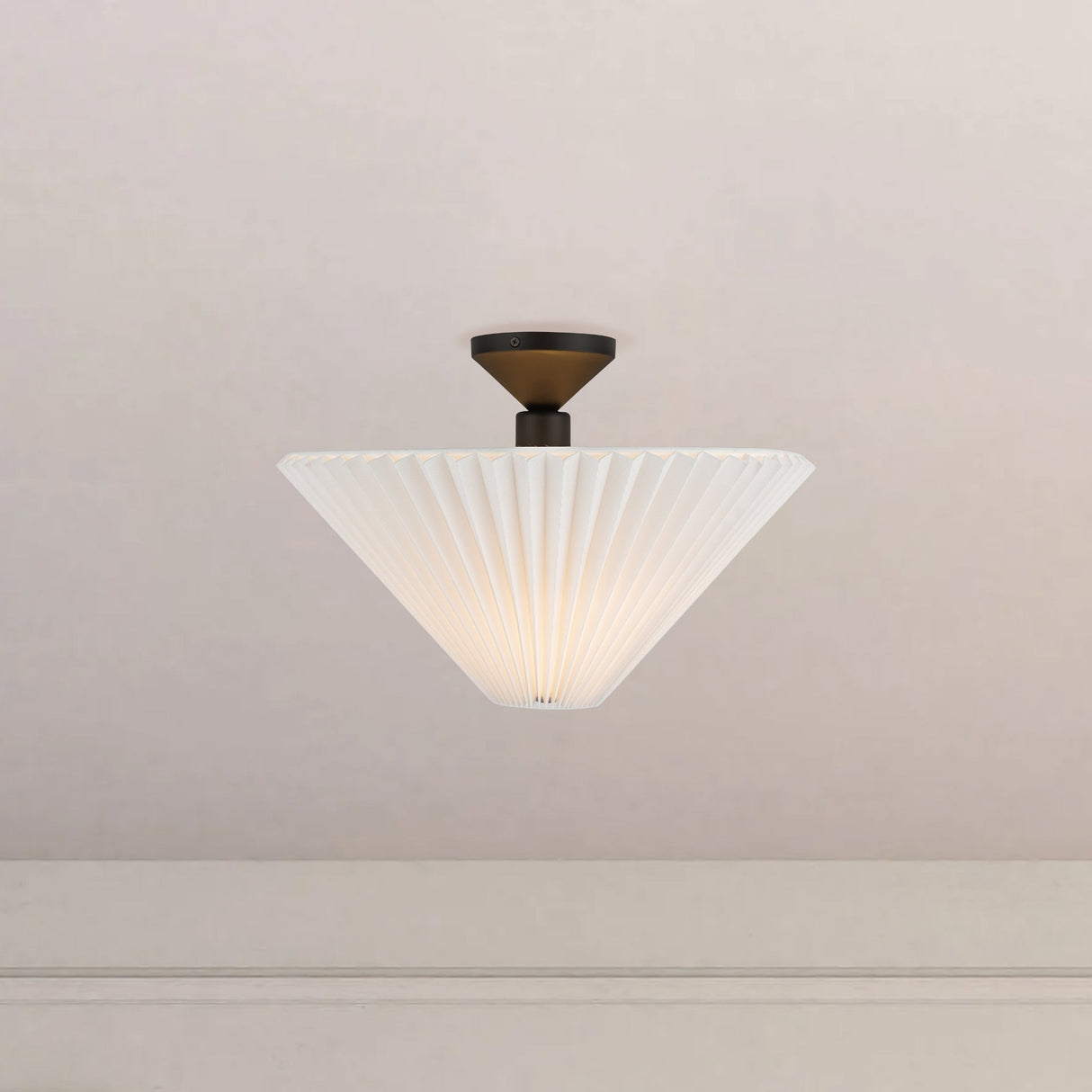 Alora Mood Bridgette 16-in Semi-Flush Mount