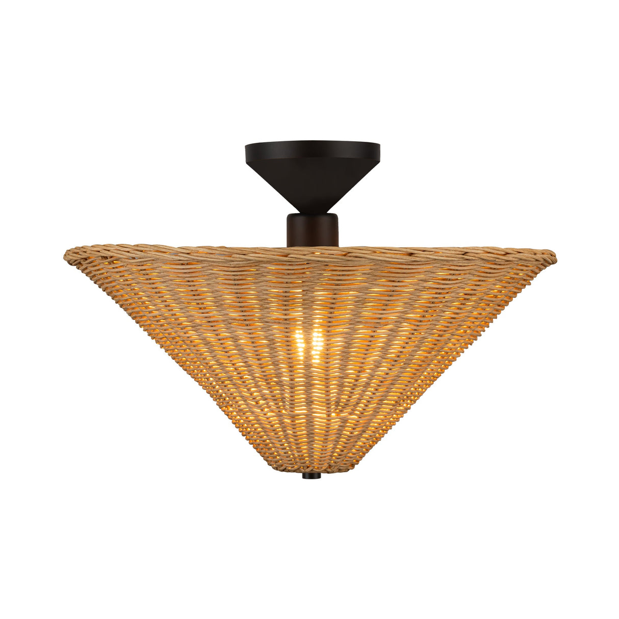 Alora Mood Bridgette 16-in Semi-Flush Mount