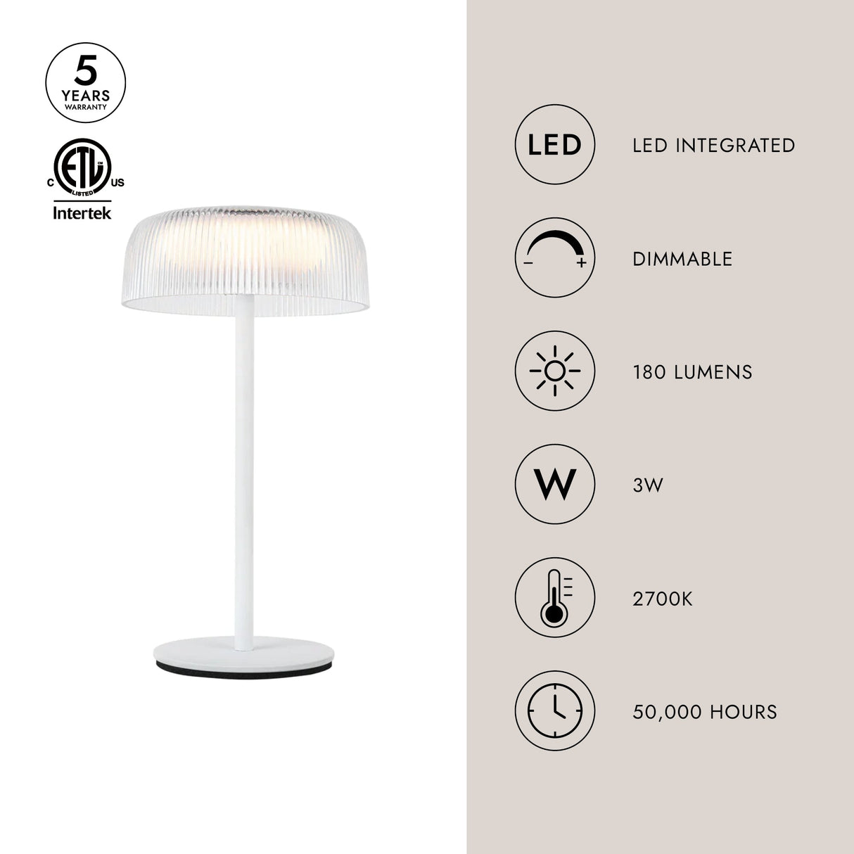 Kuzco Brilla 11-in Table Lamp