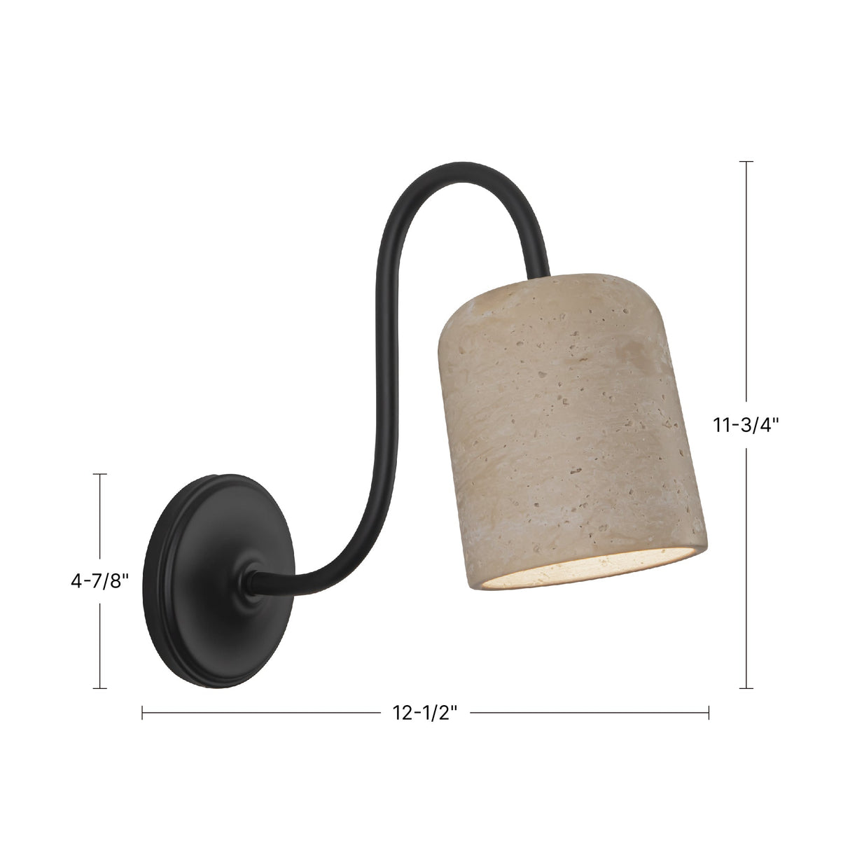 Alora Mood Bromley 5-in Wall/Vanity Light