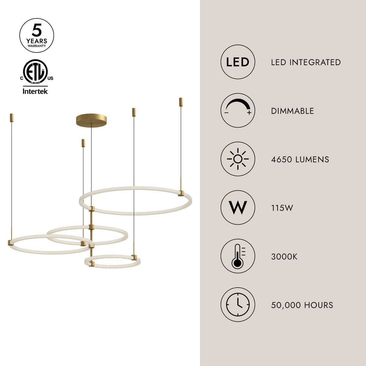 Kuzco Bruni 55-in Chandelier