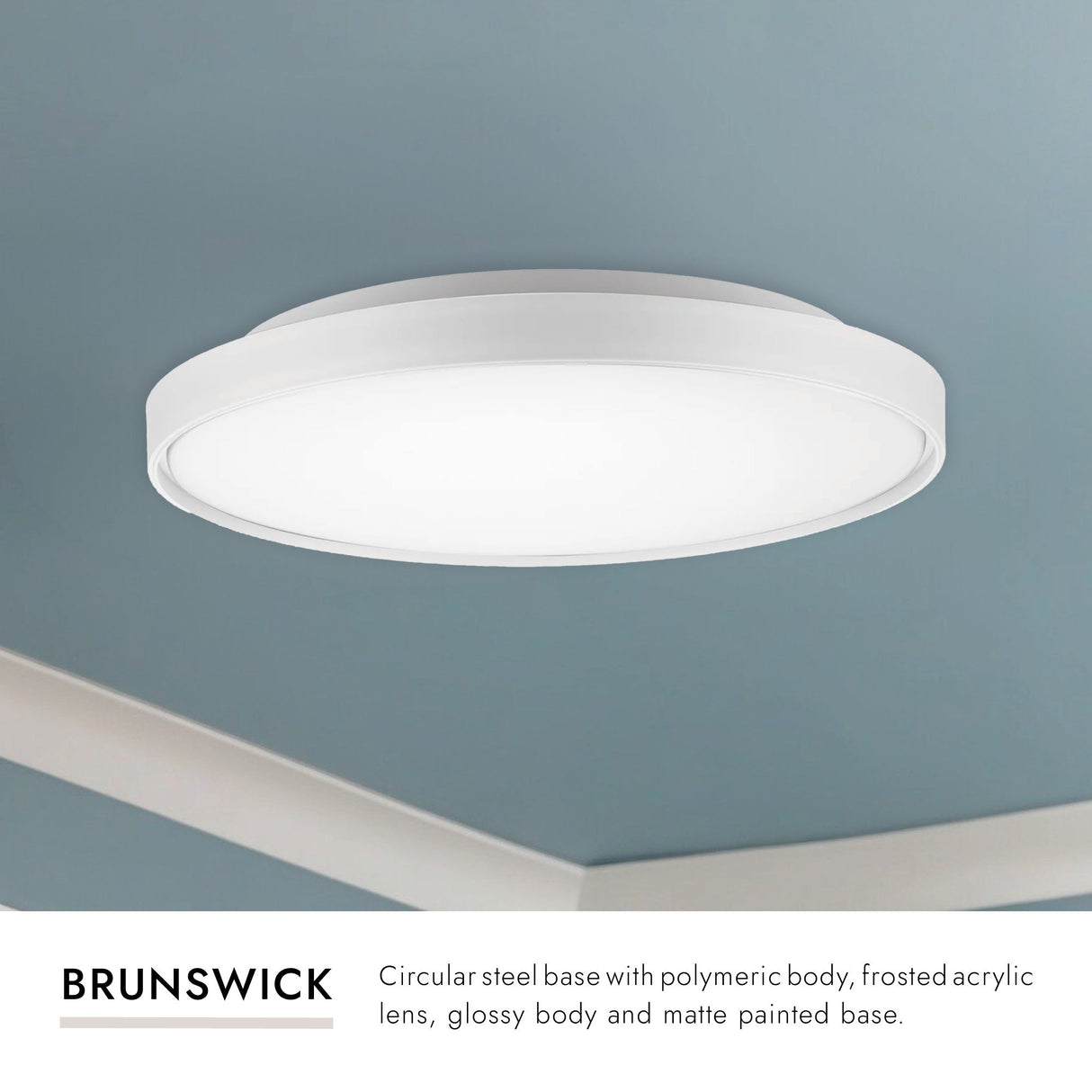 Kuzco Brunswick 22-in Flush Mount