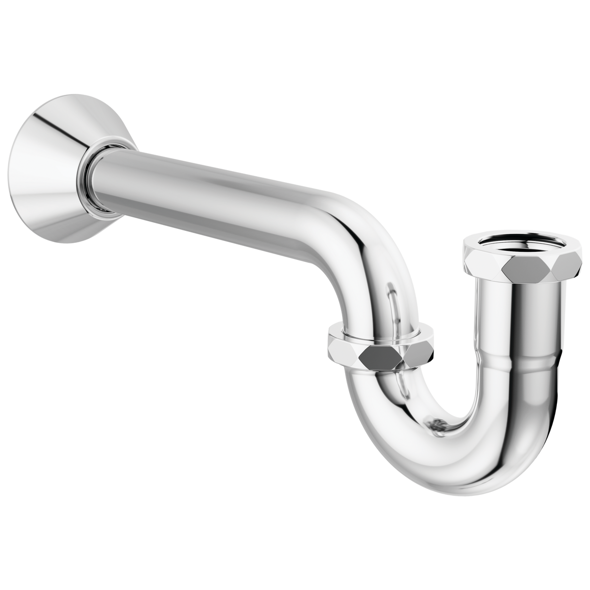 20-Gauge P-Trap with Flange