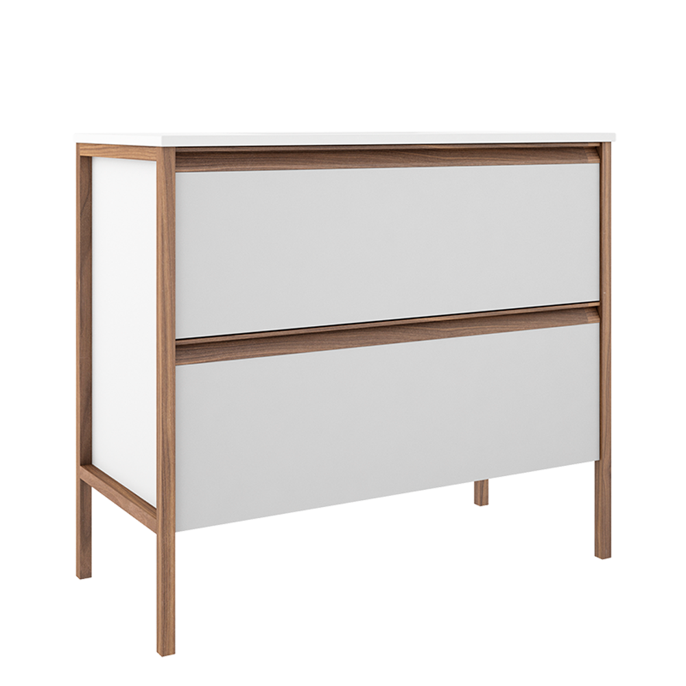 Tempo 36″ Two Drawer Freestanding Vanity