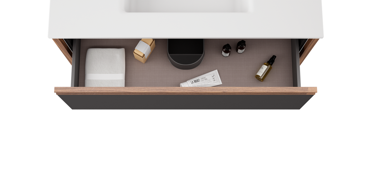 Tempo 36″ One Drawer One Shelf Freestanding Vanity