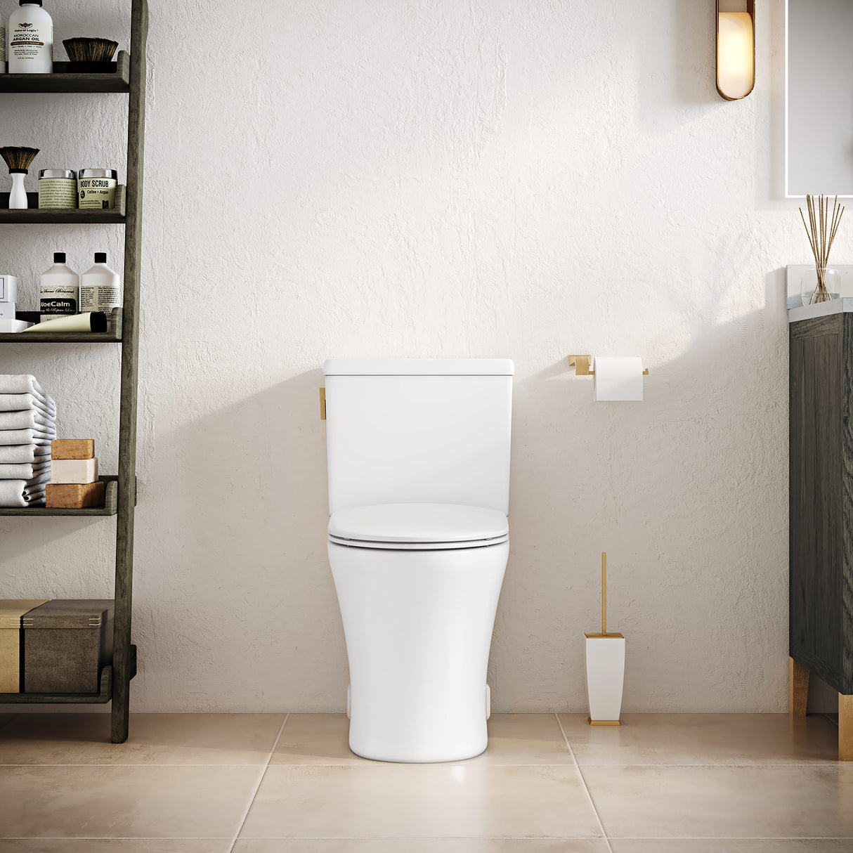 MUSE Two-Piece Toilet, Reversible Tank