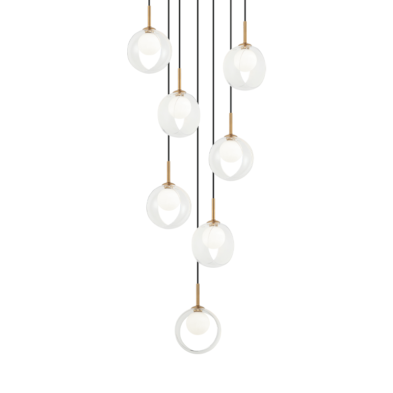 Matteo Delcia 7-Light LED Pendant Light C60607AG - image 1