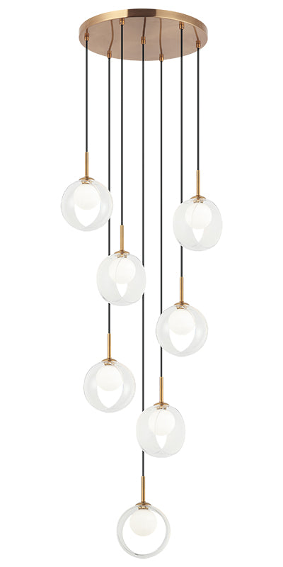 Matteo Delcia 7-Light LED Pendant Light C60607AG - image 2