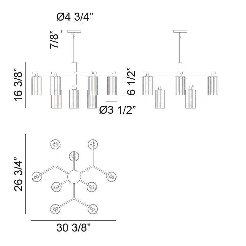 Matteo Chandelier C60809