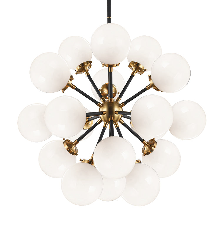 Matteo Soleil 18-Light Aged Gold Brass Chandelier C62818AG - image 2