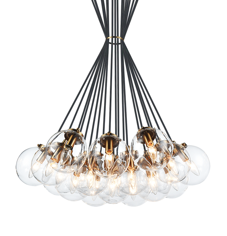 Matteo The Bougie 19-Light Chandelier C63019AG - image 1