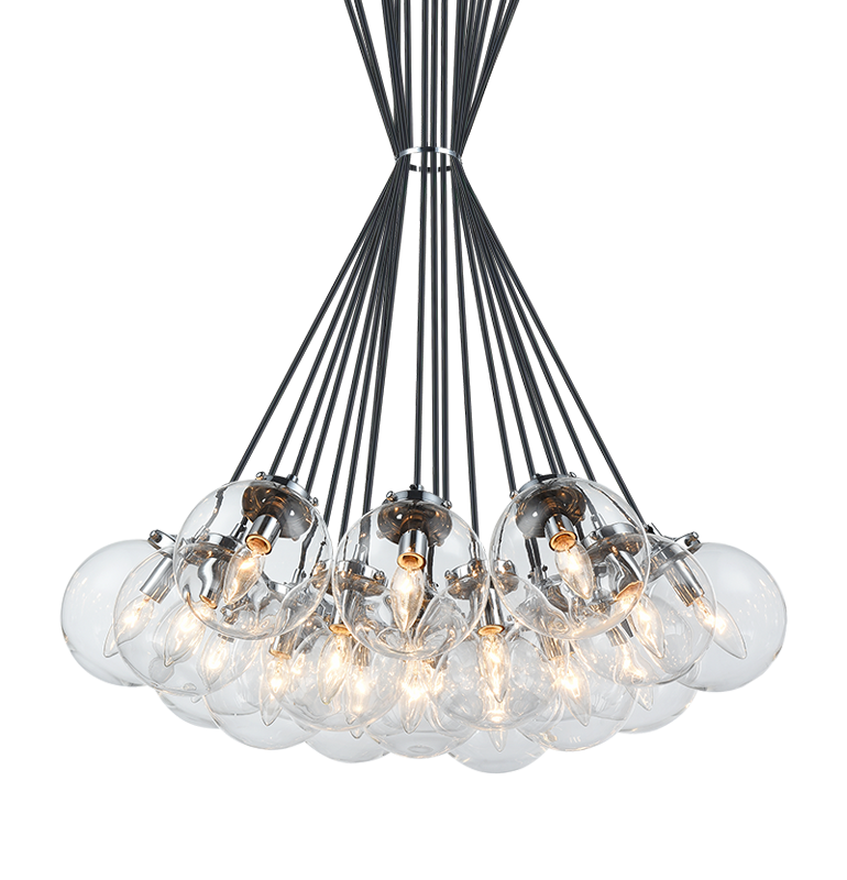 Matteo The Bougie 19-Light Chandelier C63019AG - image 3