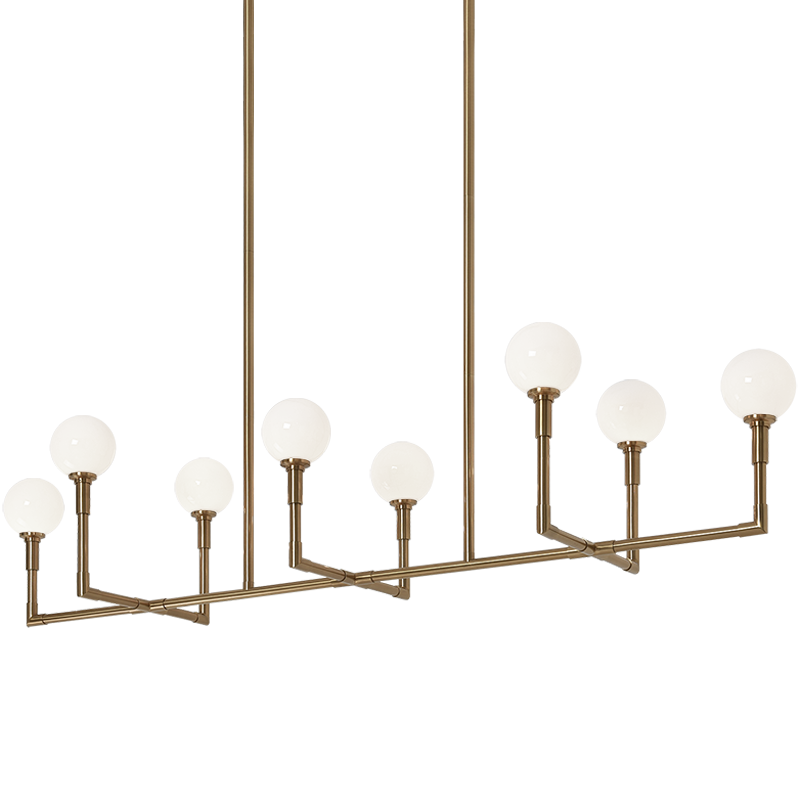 Matteo Candlestix 8-Light Chandelier C64808AG - image 2