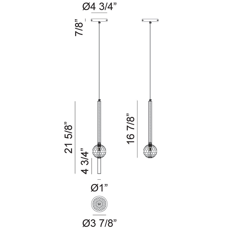Matteo Windchimer 1-Light LED Pendant C68901 - image 4