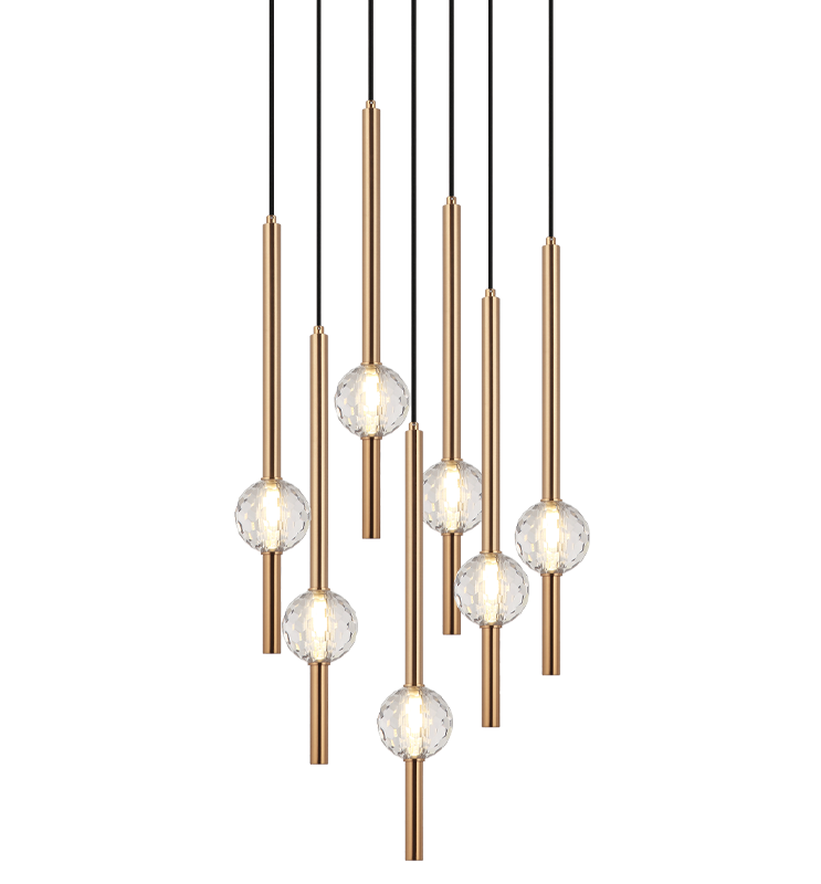 Matteo Windchimer 7-Light LED Pendant C68907 - image 1